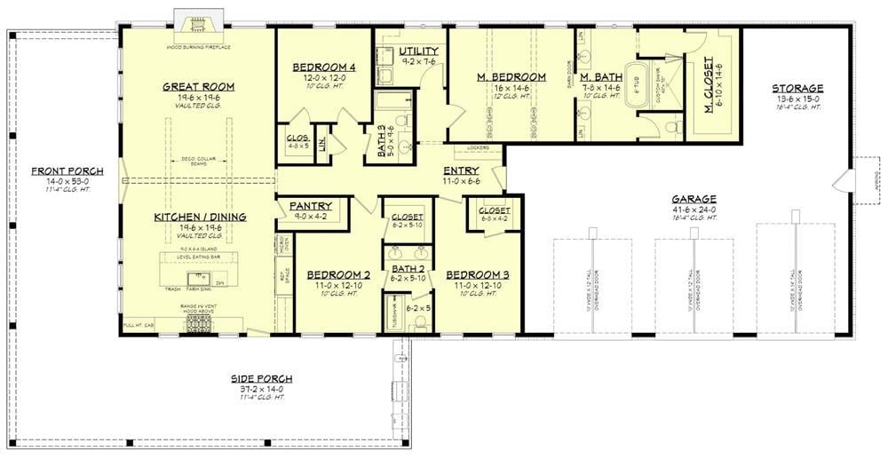 Explore the Thoughtful Layout in This Farmhouse Floor Plan