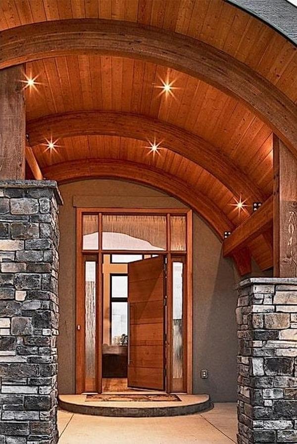 Experience the Grand Entrance with Its Striking Curved Ceiling