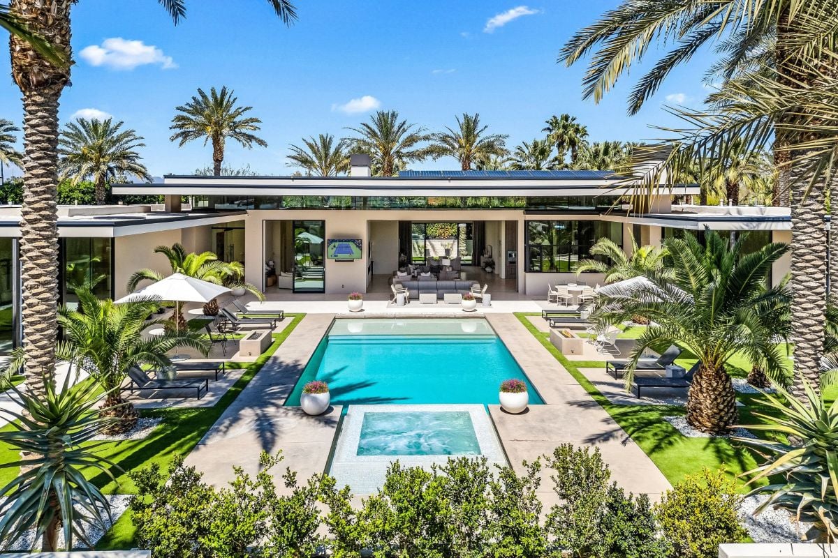In Rancho Mirage, this is an example of what you can buy for $5,000,000. This 5-bedroom, 6-bathroom,