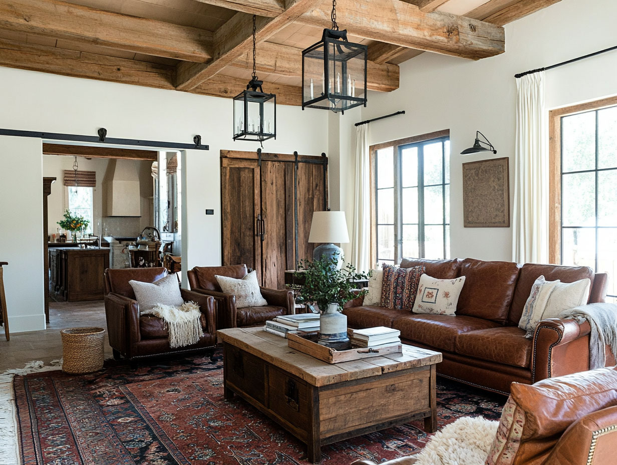 15 Cozy Farmhouse Living Room Ideas that Transport You to the ...