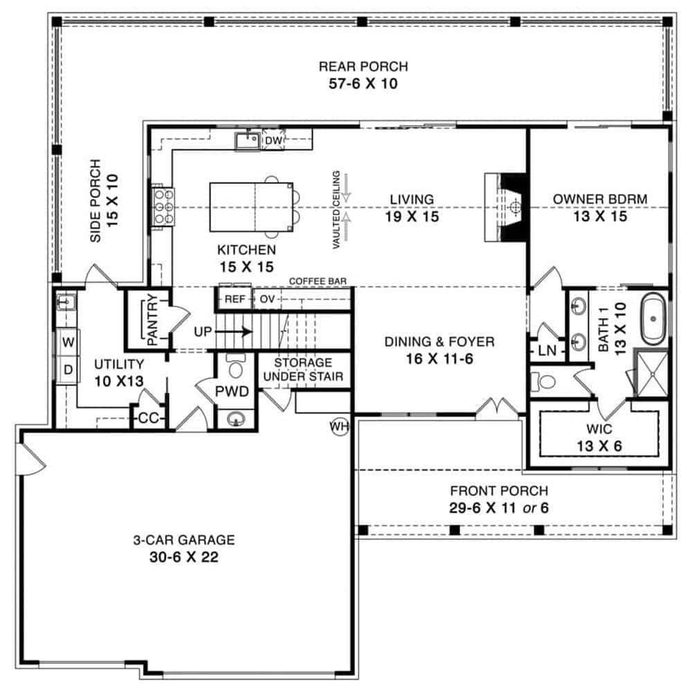 Functional Main Floor Layout with Expansive Porches