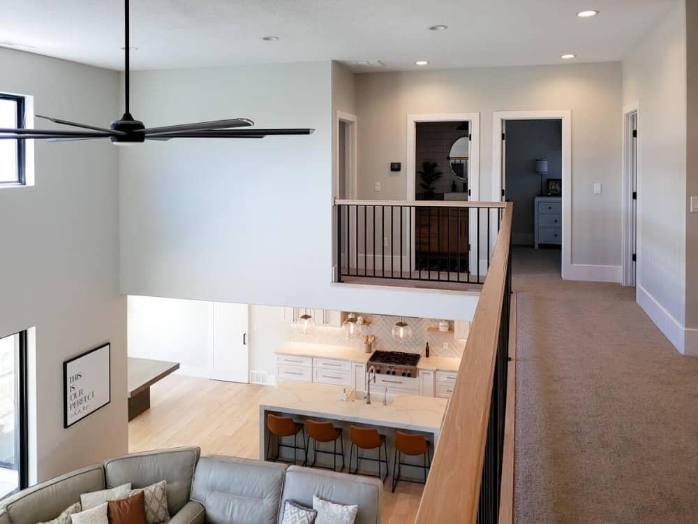 Notice the Open Loft Overlooking the Airy Great Room