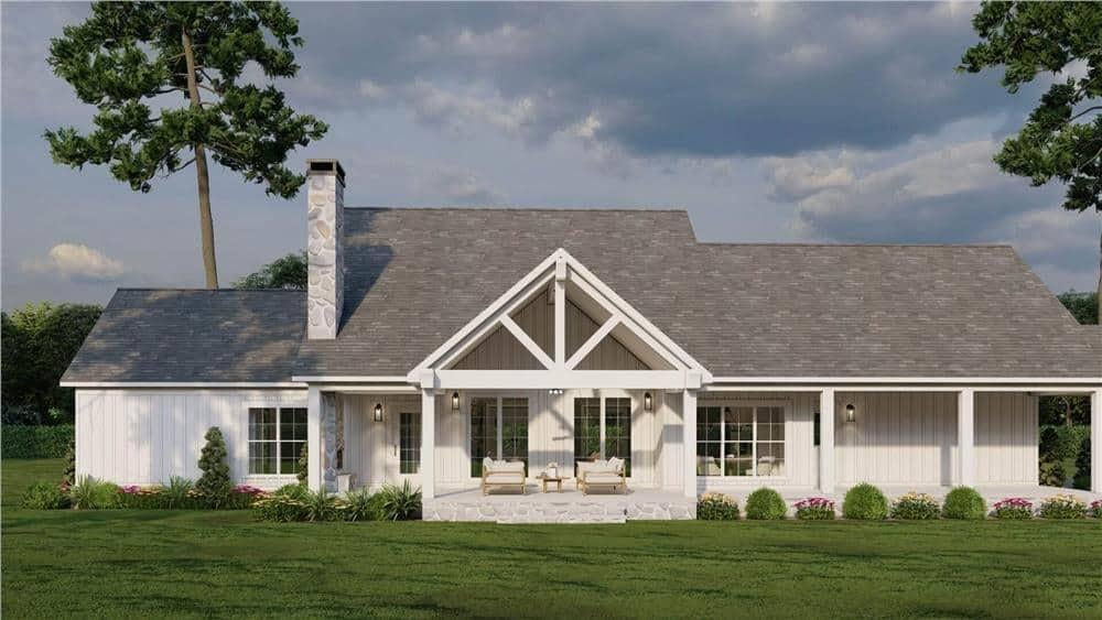 Charming Craftsman Facade with Inviting Gable Porch