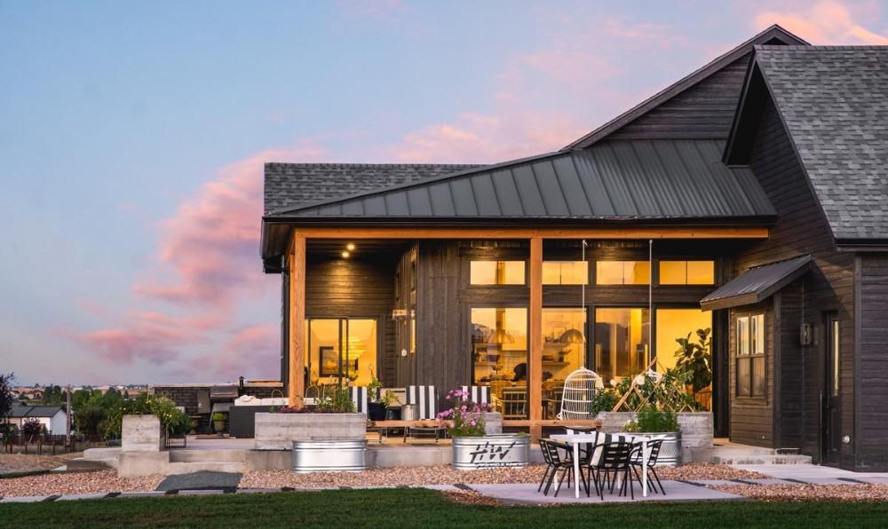 Wow, Check Out Those Floor-to-Ceiling Windows on This Open Patio