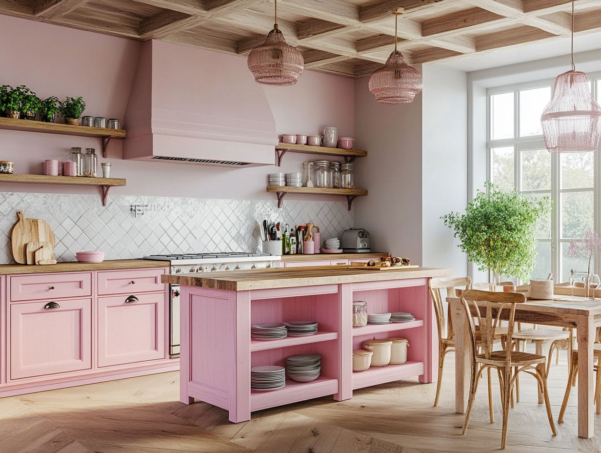 15 Pink Kitchen Designs That Prove Pink Can Be Elegant – Home Stratosphere
