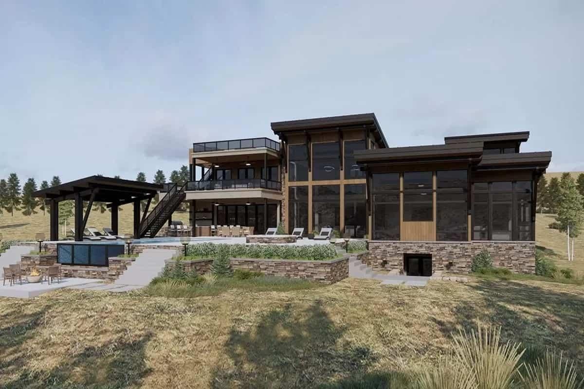 Marvel at the Expansive Patio and Sleek Modern Aesthetic