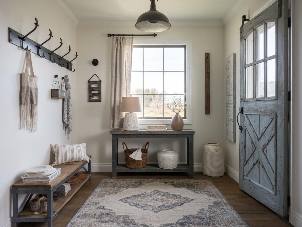 17. Mixed Texture Entryway