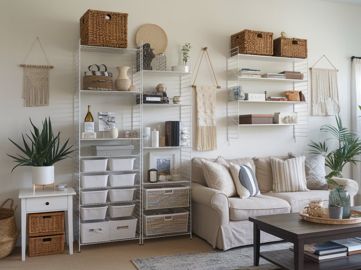20. Implement Stylish Storage Solutions