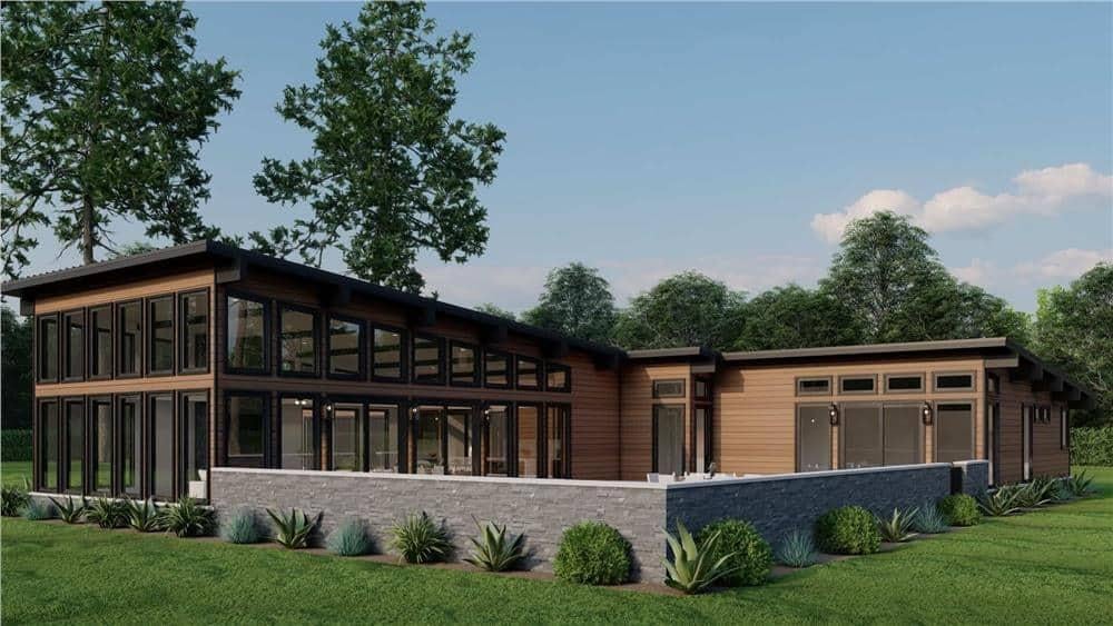 Wow, Take a Look at Those Dramatic Tilted Rooflines and Endless Windows