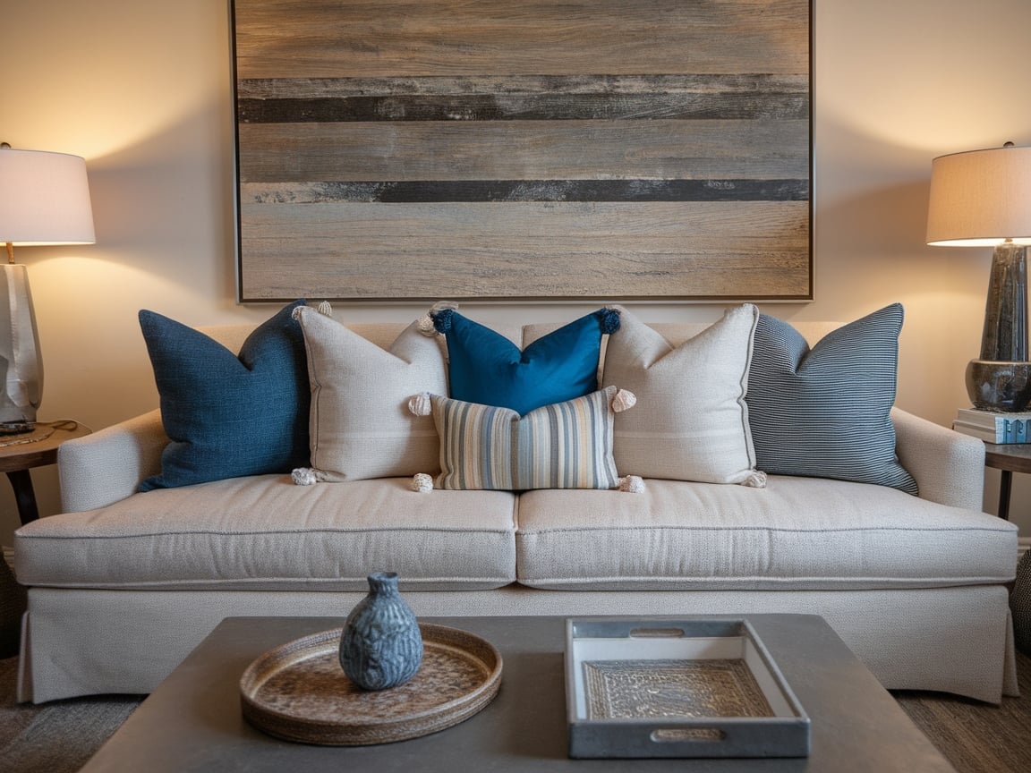 7. Update with Decorative Throw Pillows