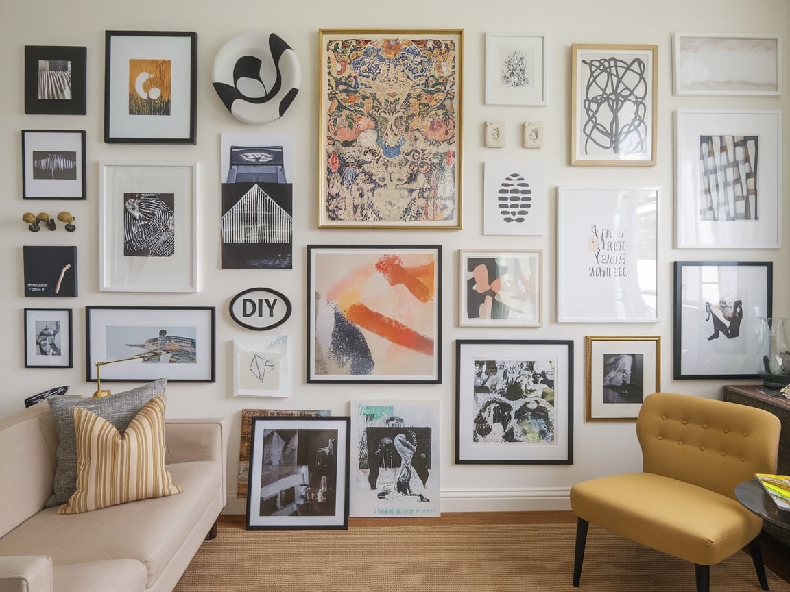 2. Craft a Personalized Wall Art Gallery