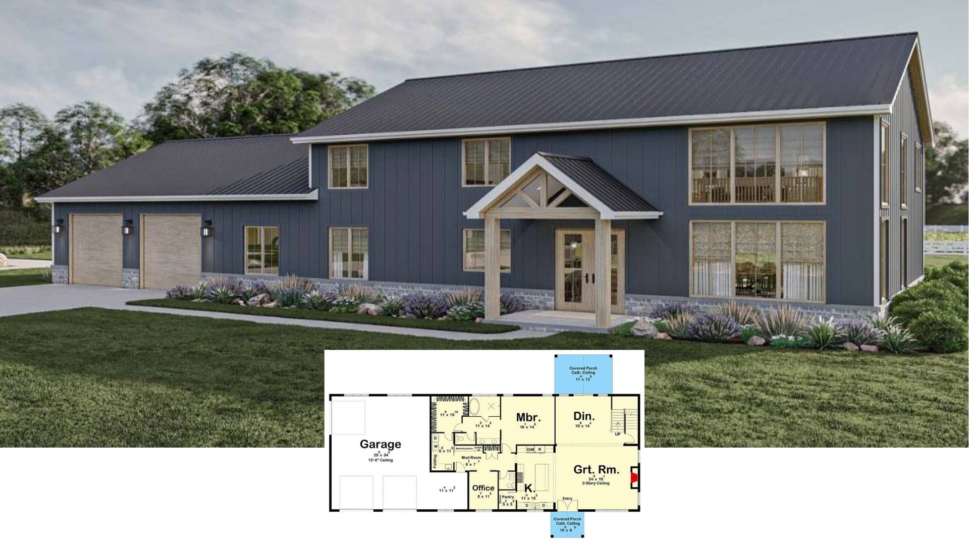10 Four-Bedroom Barndominium House Plans Think Big with Spacious Designs