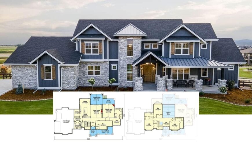 10 Brilliant 4-Bedroom House Plans That Include a Versatile Loft Space