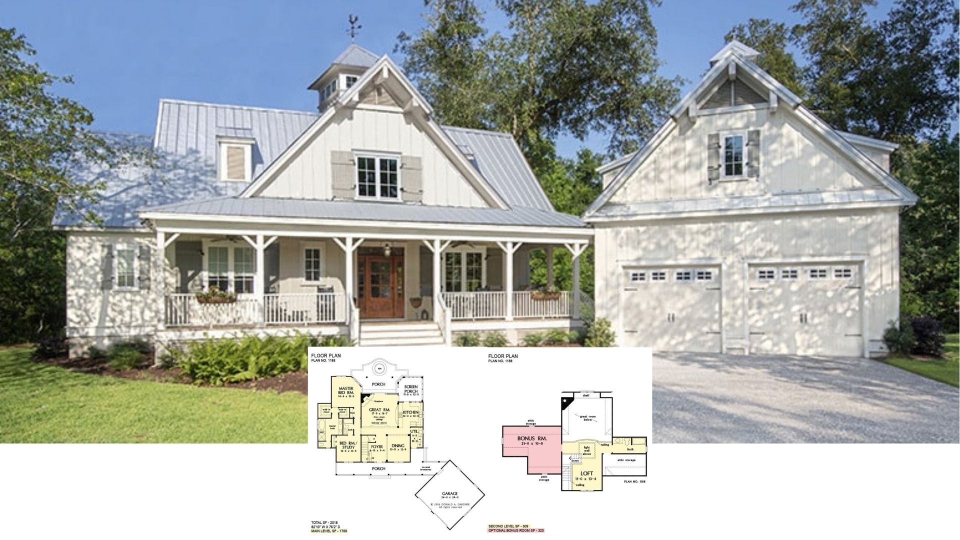 10 of the Best 2-Bedroom House Plans Showcasing Country-Style Design