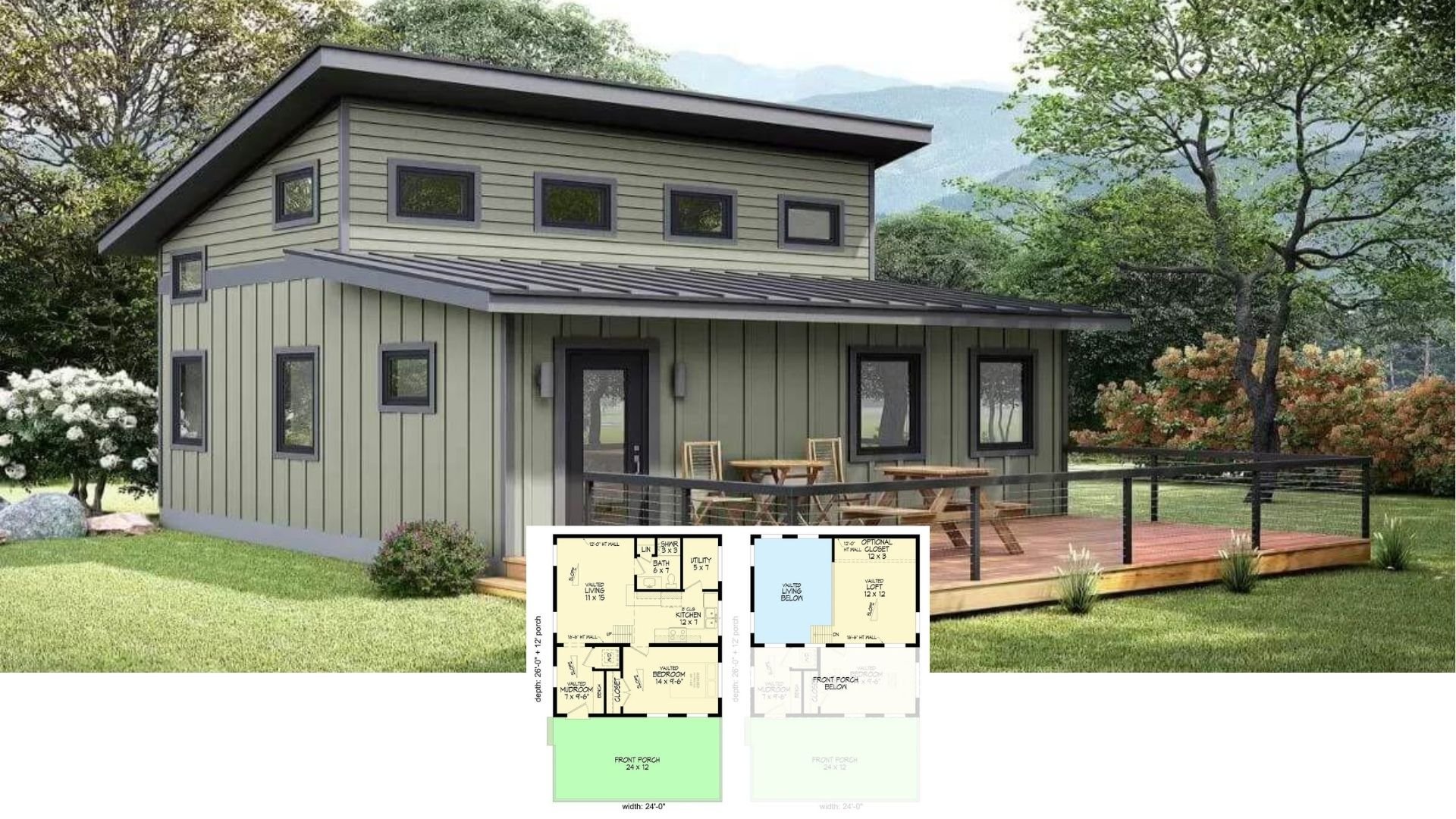 10 Two-Bedroom Cabin Designs Featuring Ideas for the Perfect Retreat (Floor Plans Included)