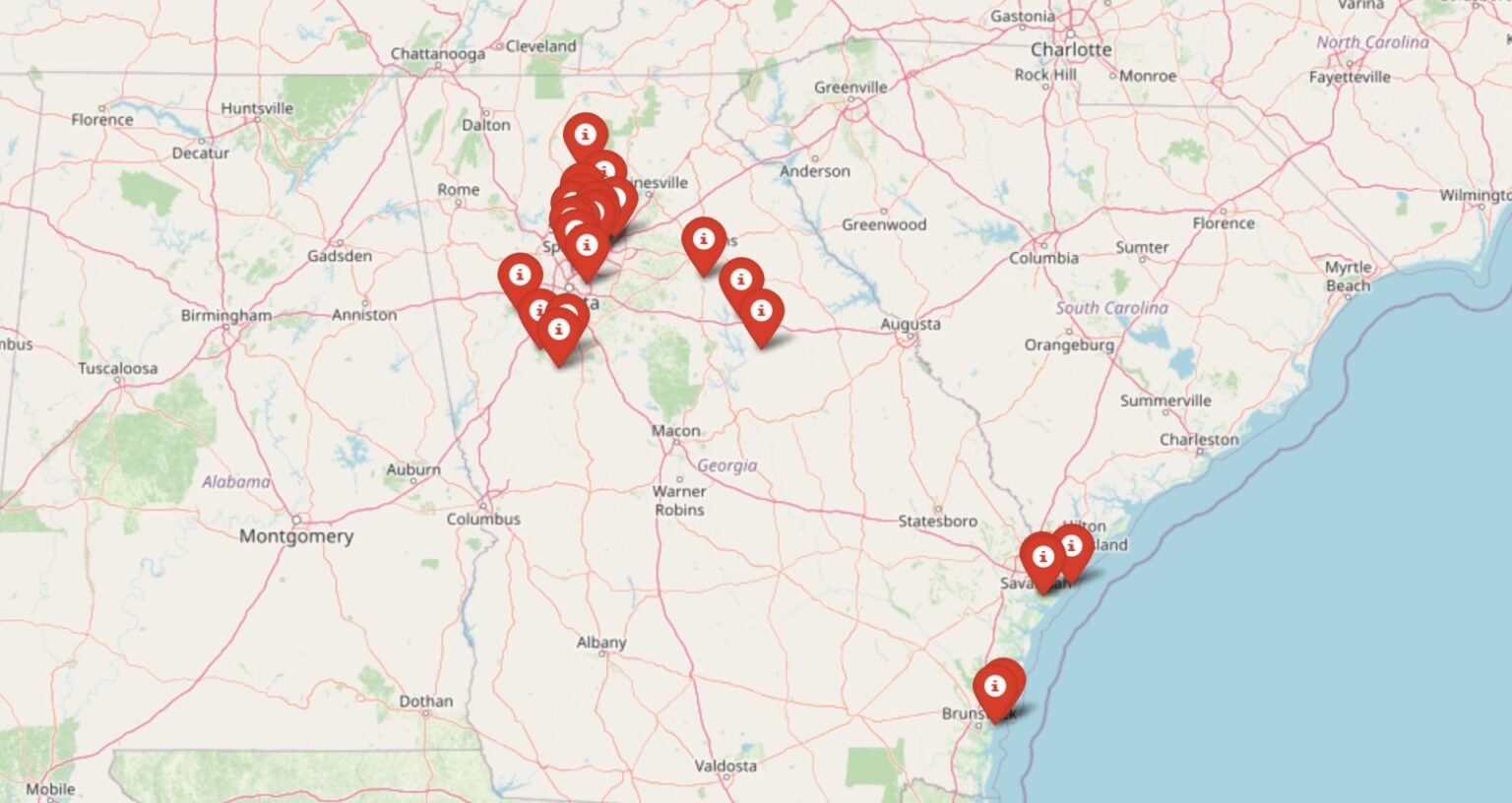 These 18 Georgia Towns Now Have - Georgia Towns Map Expensive Mar4 1536x816 