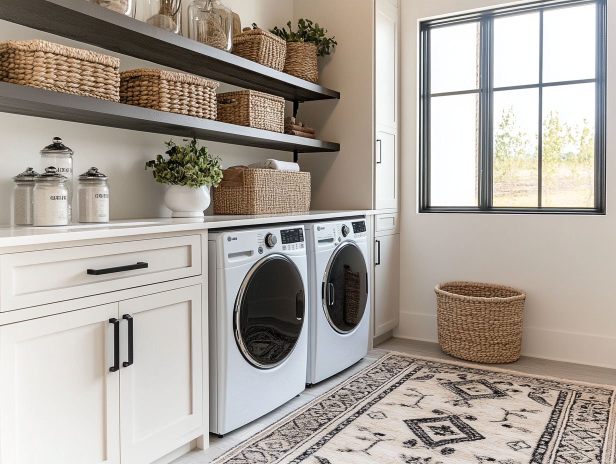 Laundry Room Rug Texture Brighten Up Your Laundry Space with These 15 Rug Ideas – Home Stratosphere