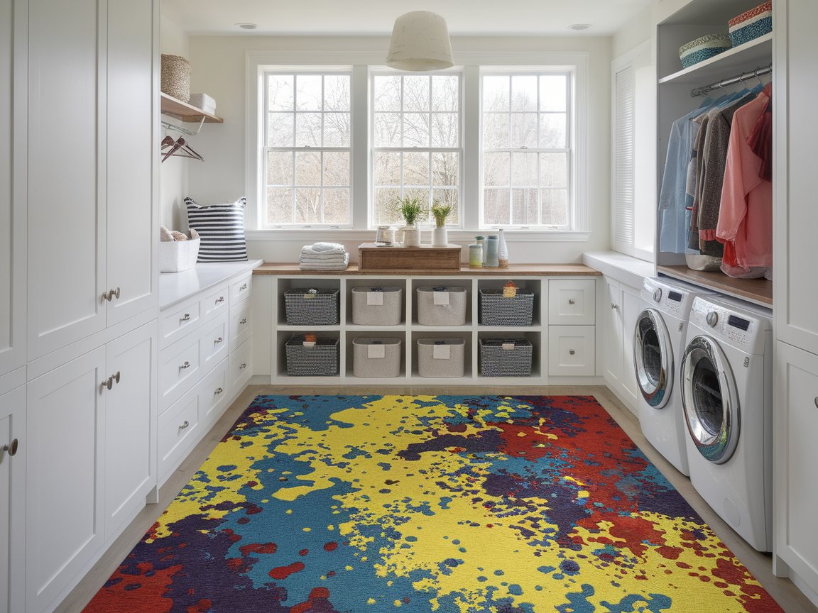 Laundry Room Rug Texture Brighten Up Your Laundry Space with These 15 Rug Ideas – Home Stratosphere
