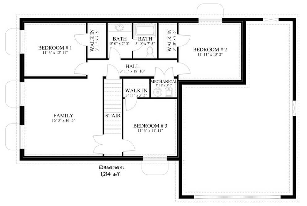 Lower Level Floor Plan