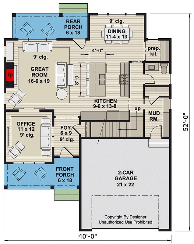 Main Level Floor Plan