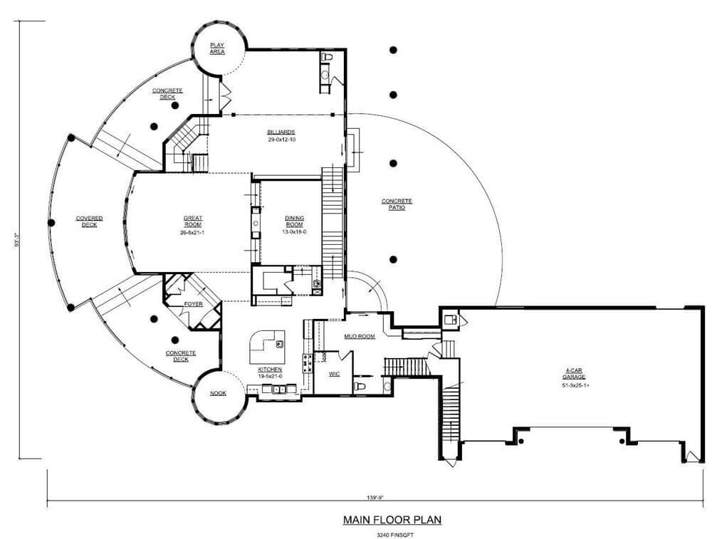 Main Level Floor Plan