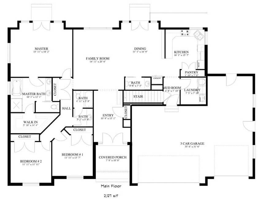 Main Level Floor Plan