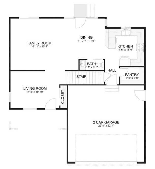Main Level Floor Plan
