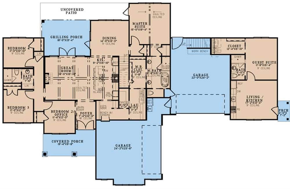 Main Level Floor Plan