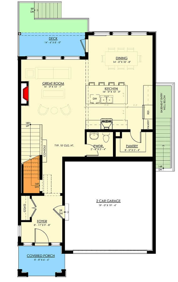 Main Level Floor Plan