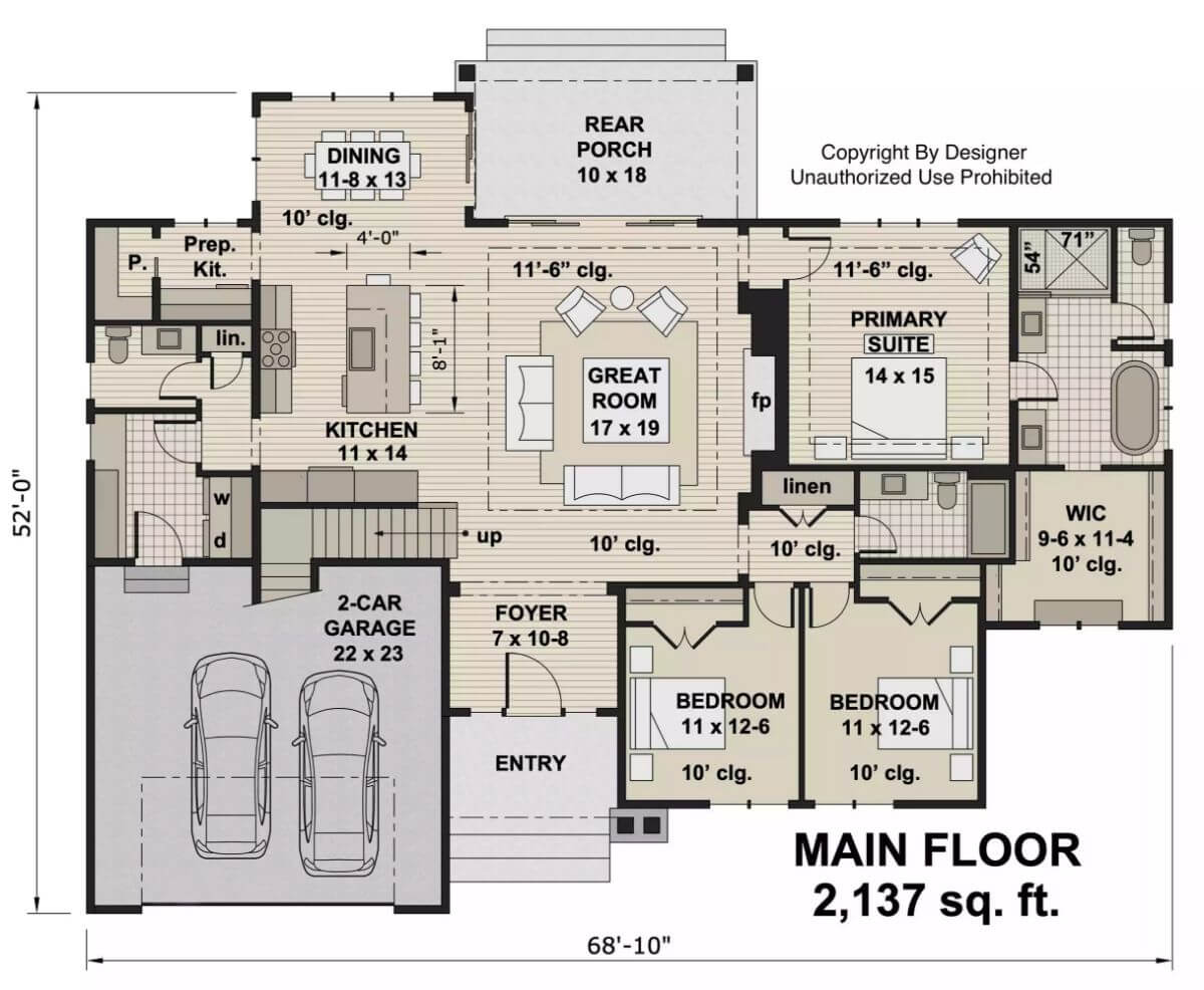 Main Level Floor Plan