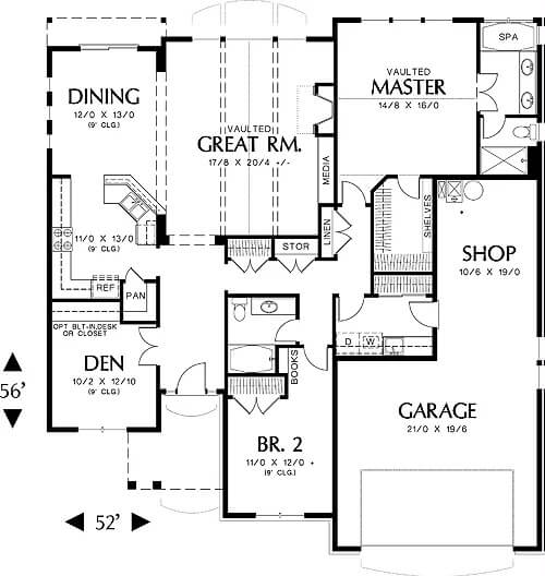 Main Level Floor Plan