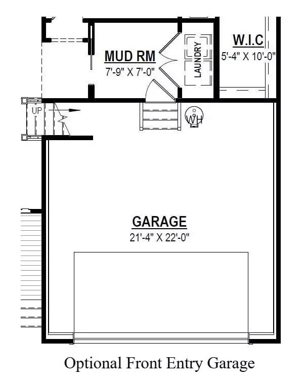 Optional Front Entry Garage