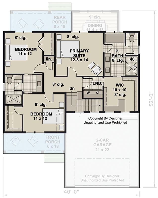 Second Level Floor Plan