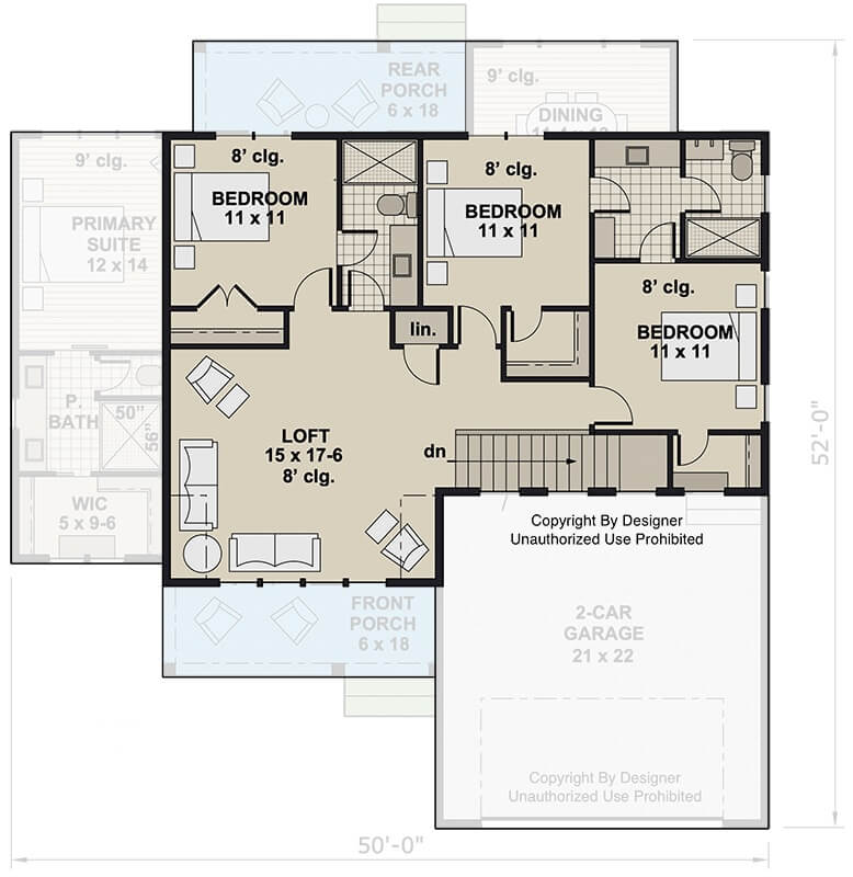 Second Level Floor Plan