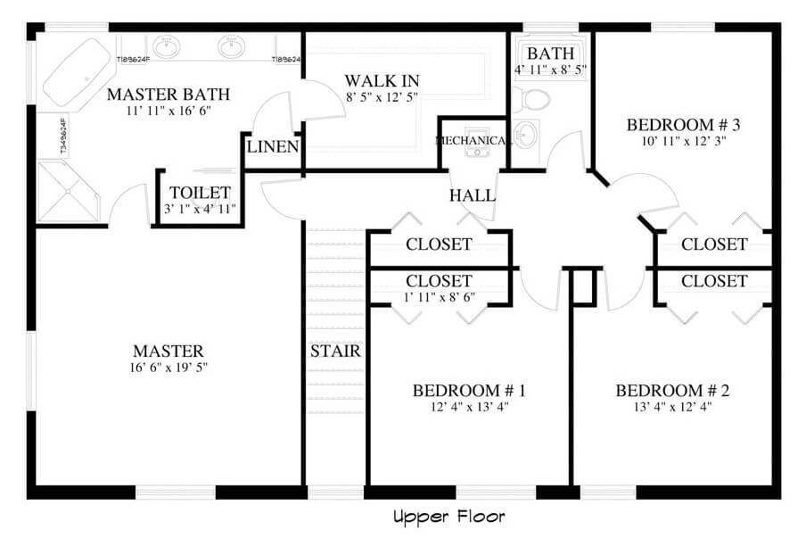 Second Level Floor Plan