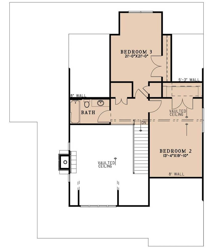 Second Level Floor Plan