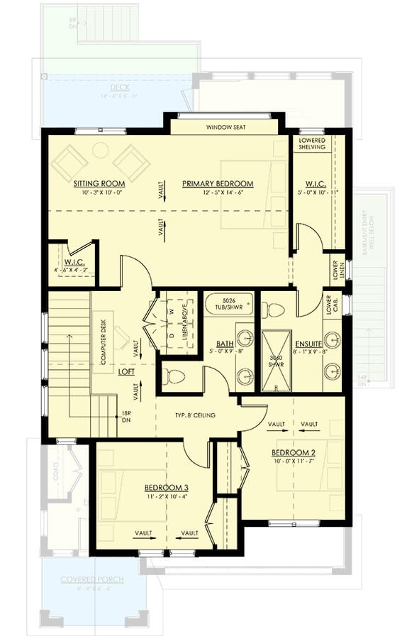 Second Level Floor Plan