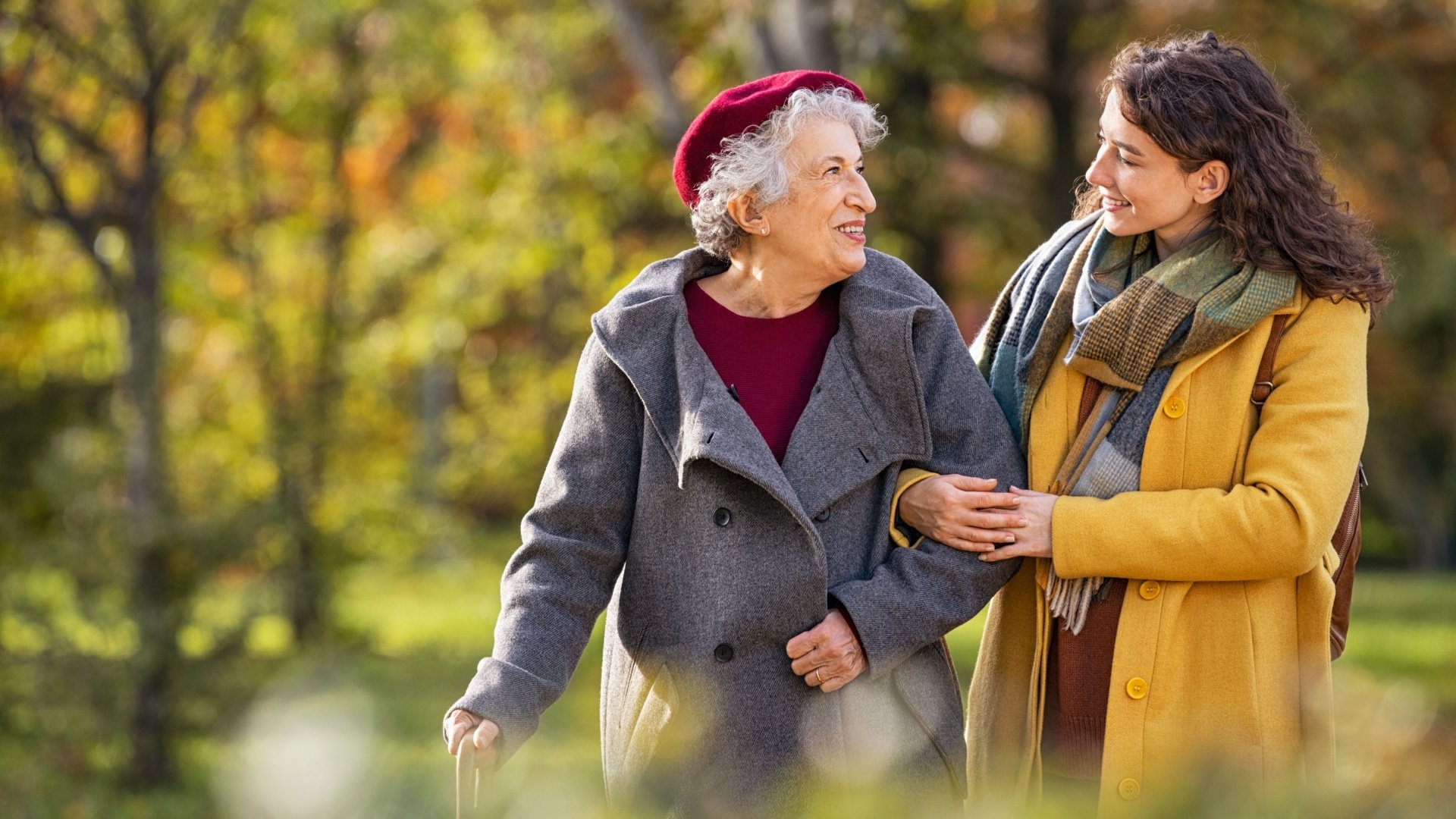 senior walking in Arietta