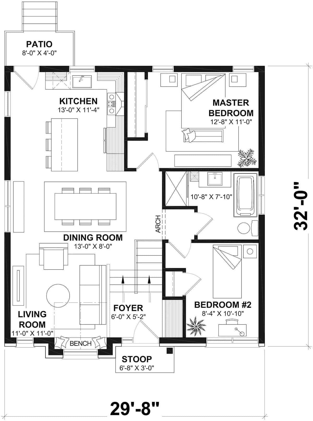 Check Out This Thoughtfully Designed Floor Plan with a Cozy Master Suite