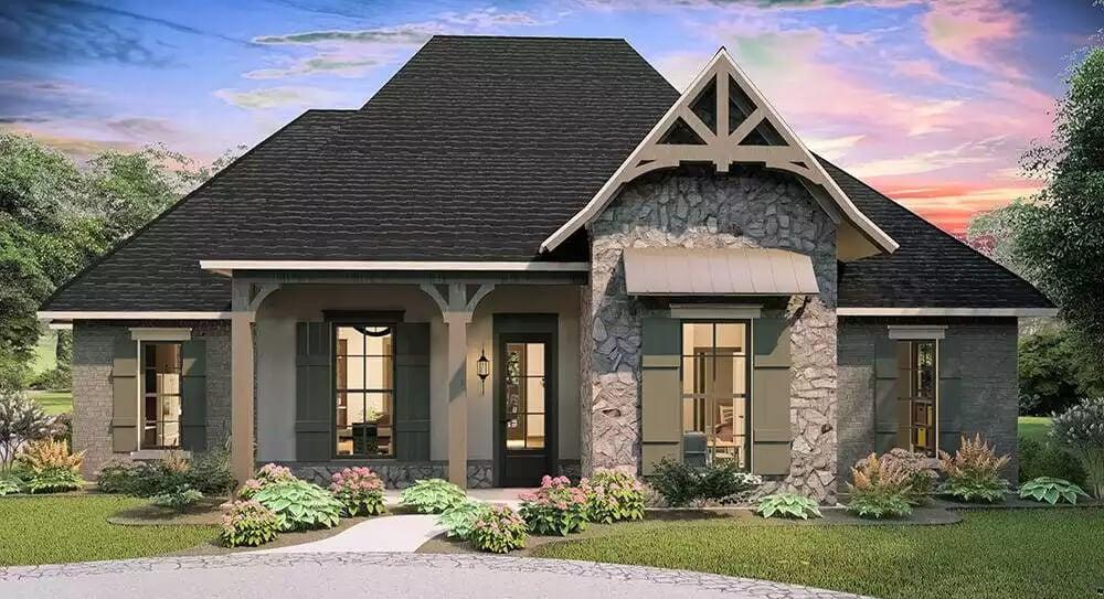 Charming Cottage-Style Home with Striking Gabled Roof