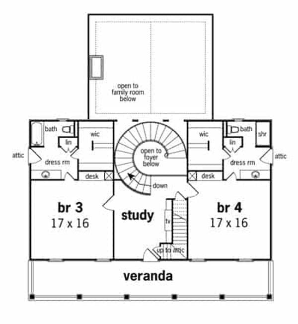 Exploring the Upper Level with a Stunning Central Study