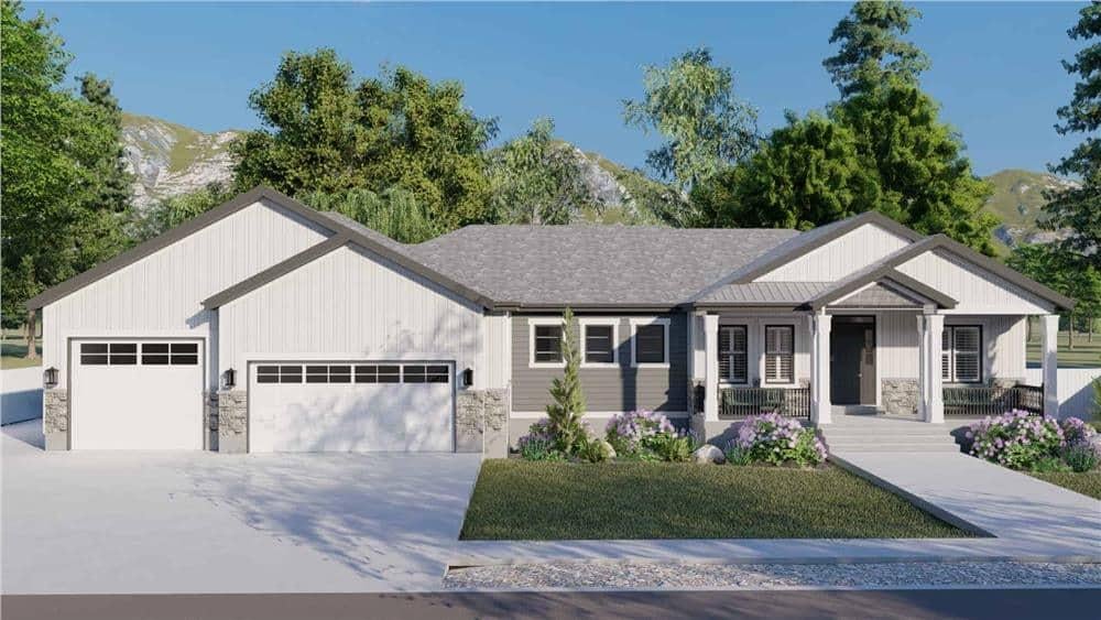Classic Ranch-Style Home with a Spacious Three-Car Garage