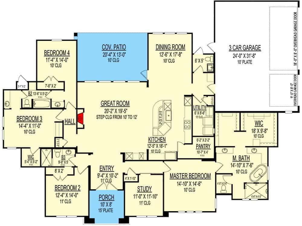 Explore This Spacious Floor Plan with a Great Room and Three-Car Garage