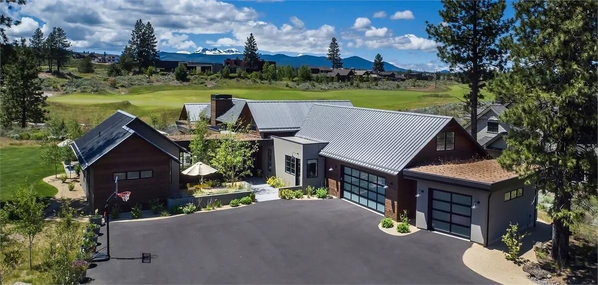Garden Views and Modern Appeal with a Metal Roof