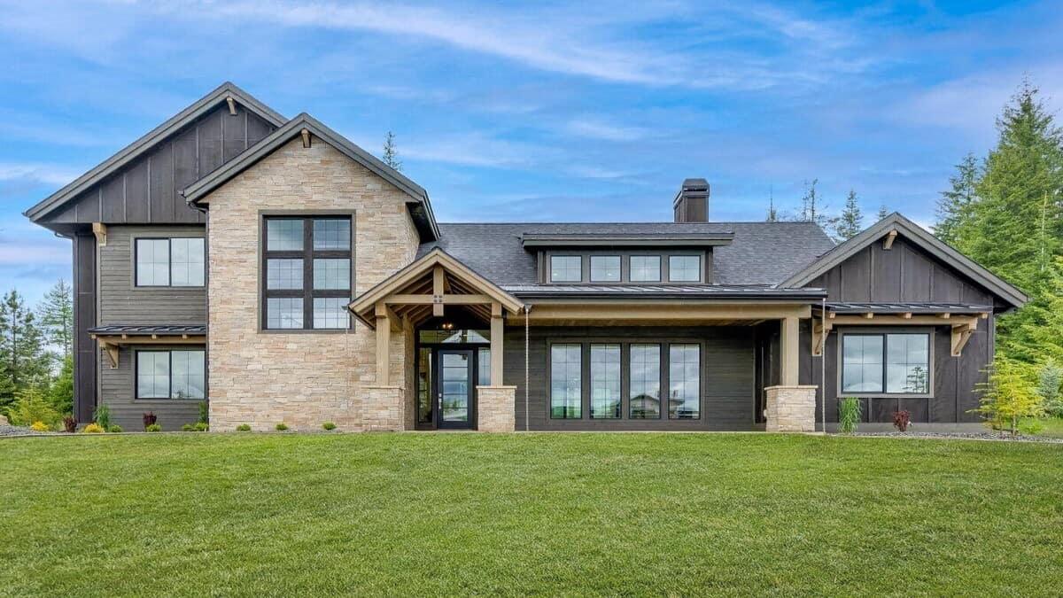 Check Out This Striking Stone and Wood Facade