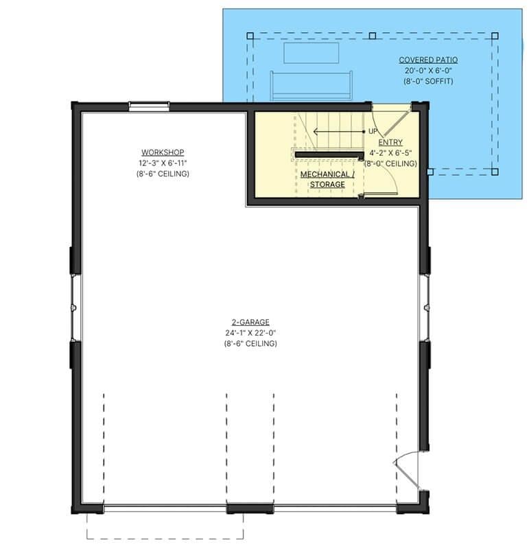 Functional Craftsmanship in a Spacious Workshop and Double Garage