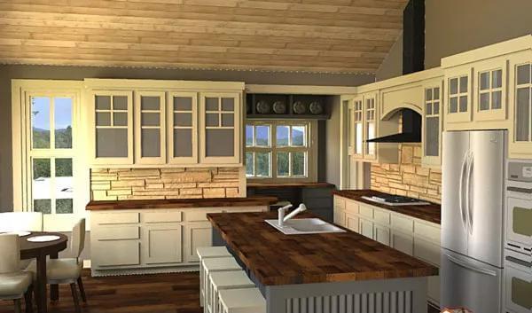Look at the Meticulous Wood Detailing in This Craftsman Kitchen