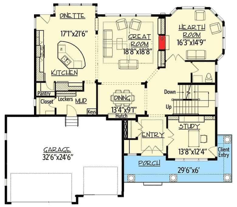 Explore This Thoughtfully Designed Open-Concept Floor Plan