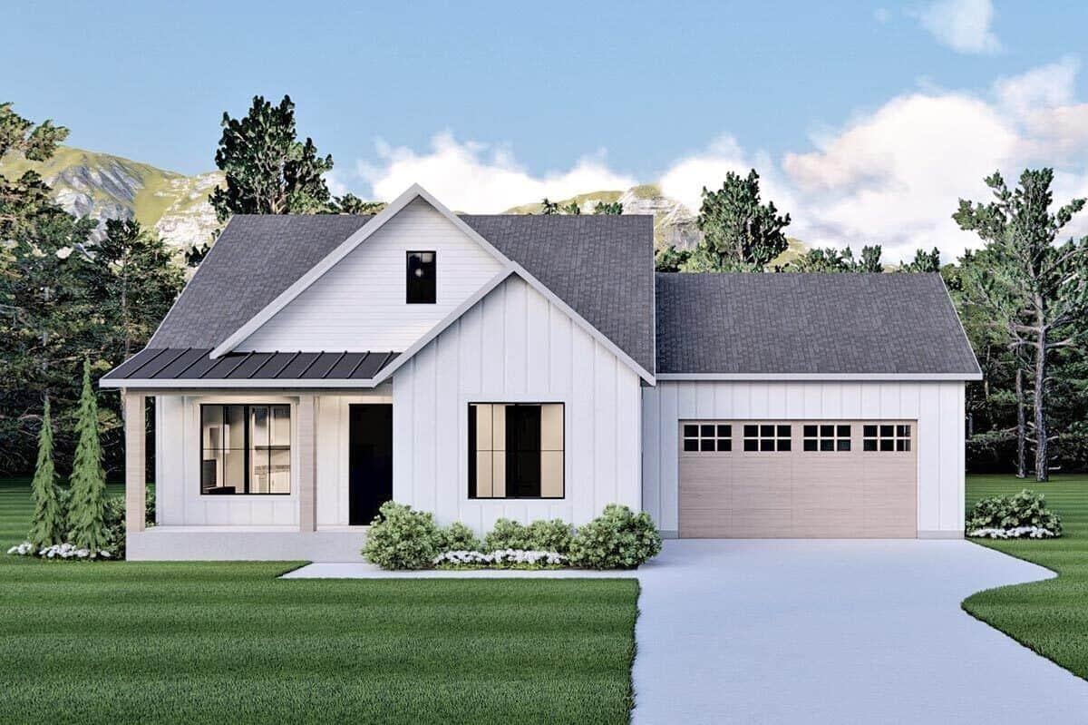Check Out This Classic Gable Roof on a Modern Farmhouse