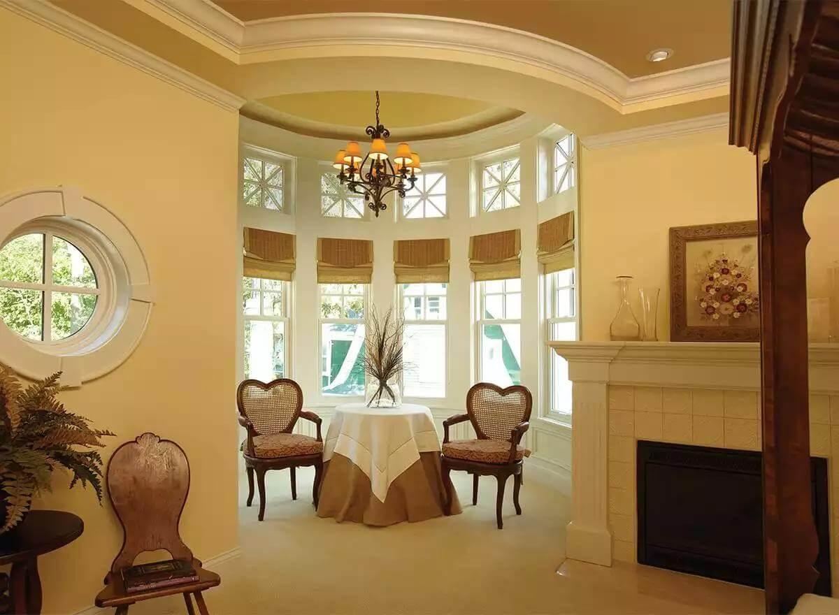 Check Out the Charming Bay Window in This Intimate Sitting Area